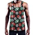 Crochet Yarn Pattern Print Men's Workout Tank Top