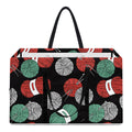 Crochet Yarn Pattern Print Utility Tote Bag