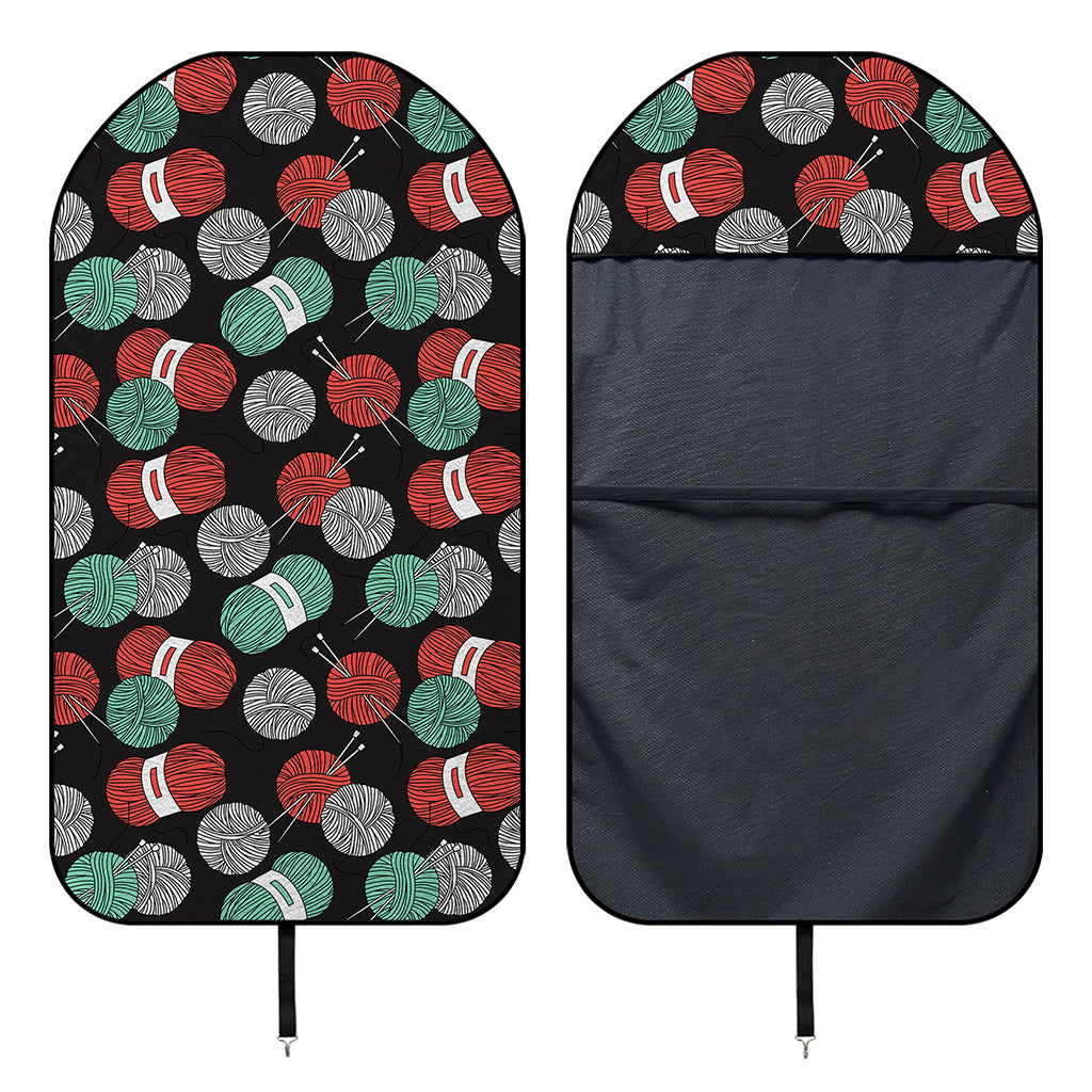 Crochet Yarn Pattern Print Waterproof Car Seat Cover