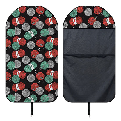 Crochet Yarn Pattern Print Waterproof Car Seat Cover
