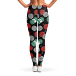 Crochet Yarn Pattern Print Women's Leggings