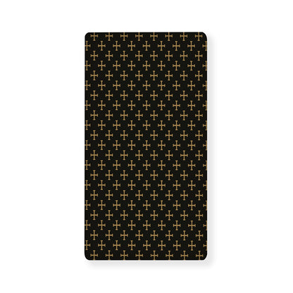 Cross Orthodox Pattern Print Baby Crib Sheet
