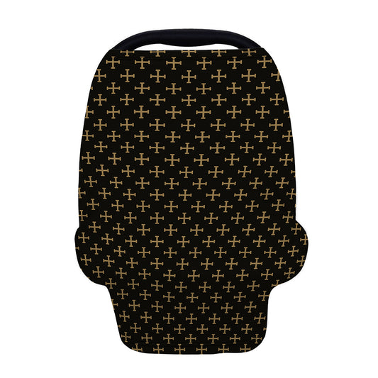 Cross Orthodox Pattern Print Baby Seat Cover