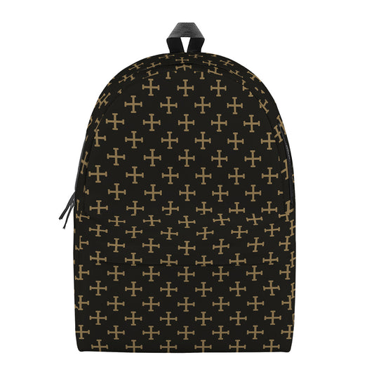 Cross Orthodox Pattern Print Backpack