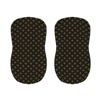 Cross Orthodox Pattern Print Bar Stool Covers