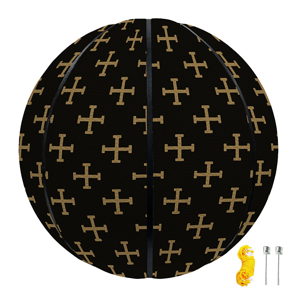 Cross Orthodox Pattern Print Basketball