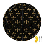 Cross Orthodox Pattern Print Basketball