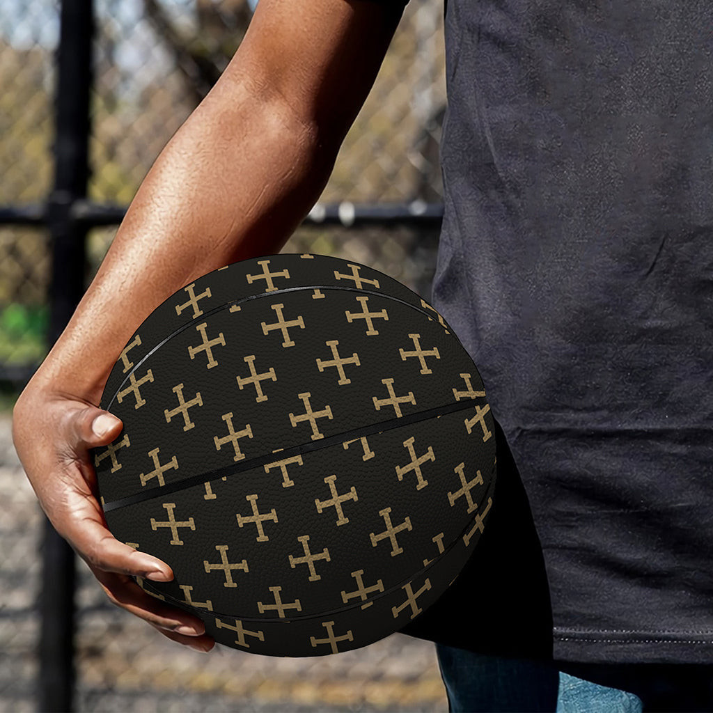 Cross Orthodox Pattern Print Basketball