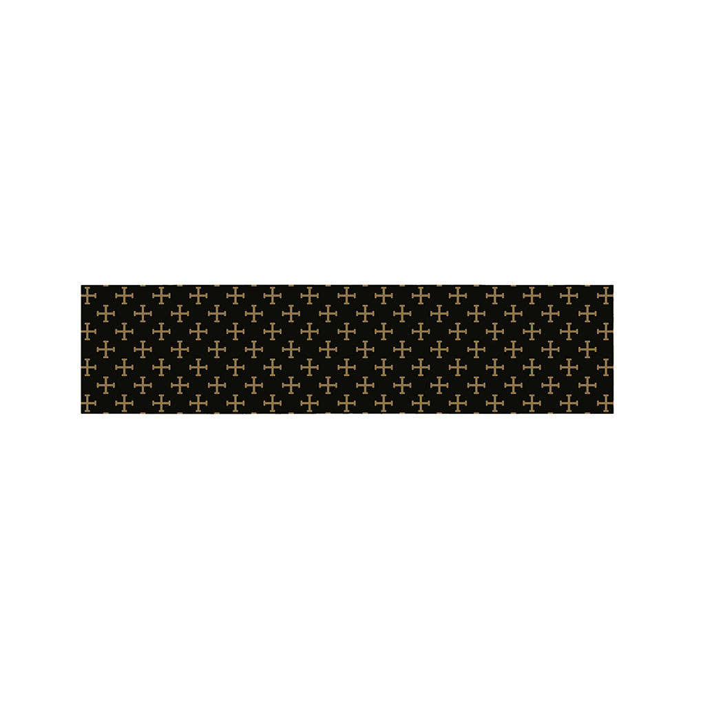 Cross Orthodox Pattern Print Bed Runner