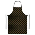 Cross Orthodox Pattern Print Bib Apron With Pocket