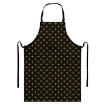 Cross Orthodox Pattern Print Bib Apron With Pocket