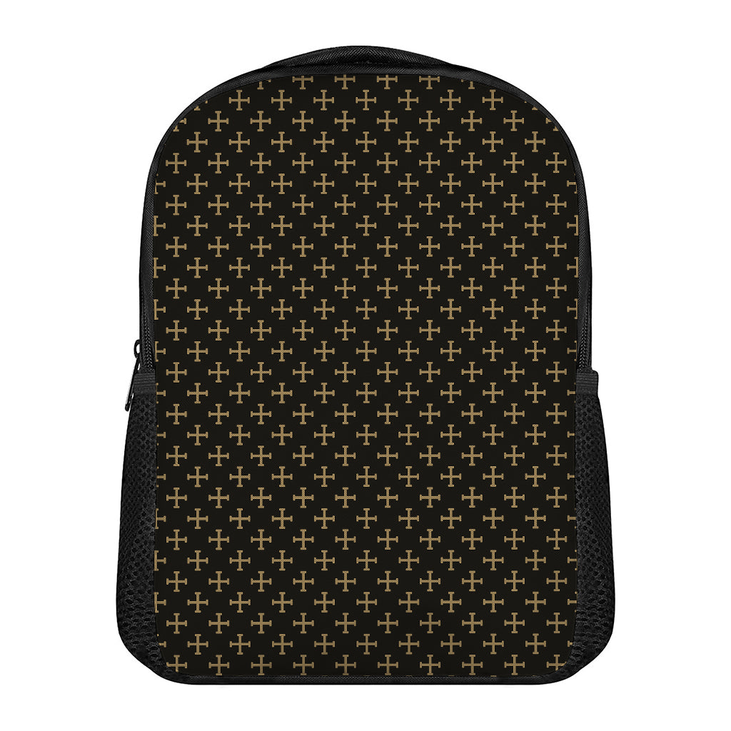 Cross Orthodox Pattern Print Casual Backpack