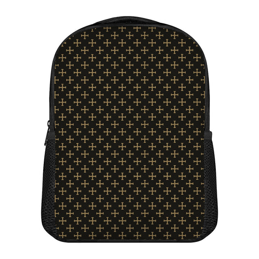 Cross Orthodox Pattern Print Casual Backpack