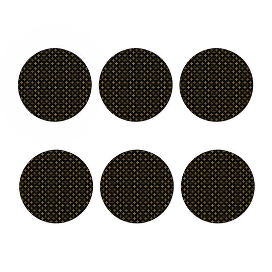 Cross Orthodox Pattern Print Coaster Set