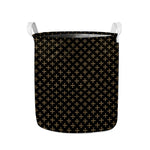 Cross Orthodox Pattern Print Collapsible Laundry Basket