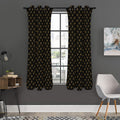 Cross Orthodox Pattern Print Grommet Curtain Panels