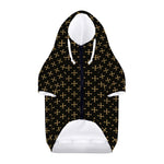 Cross Orthodox Pattern Print Dog Zip Up Hoodie