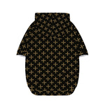 Cross Orthodox Pattern Print Dog Zip Up Hoodie