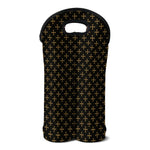 Cross Orthodox Pattern Print Double Neoprene Wine Tote