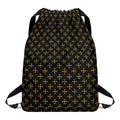 Cross Orthodox Pattern Print Drawstring Backpack