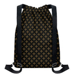 Cross Orthodox Pattern Print Drawstring Backpack