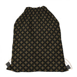 Cross Orthodox Pattern Print Drawstring Bag