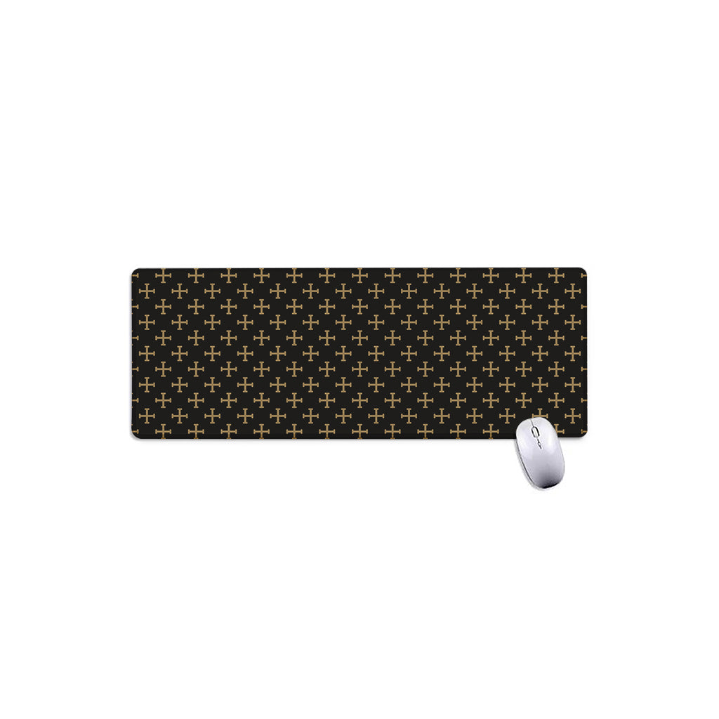 Cross Orthodox Pattern Print Extended Mouse Pad