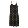 Cross Orthodox Pattern Print Jersey Midi Cami Dress