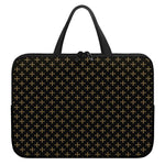 Cross Orthodox Pattern Print Laptop Sleeve With Handle