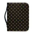 Cross Orthodox Pattern Print Leather Bible Cover