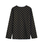 Cross Orthodox Pattern Print Long Sleeve Short Coat