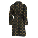 Cross Orthodox Pattern Print Men's Bathrobe