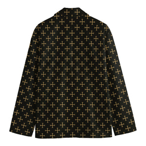 Cross Orthodox Pattern Print Men's Blazer