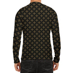 Cross Orthodox Pattern Print Men's Long Sleeve Rash Guard