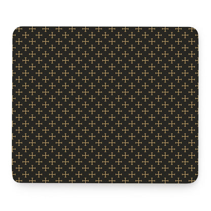 Cross Orthodox Pattern Print Mouse Pad