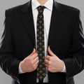 Cross Orthodox Pattern Print Necktie