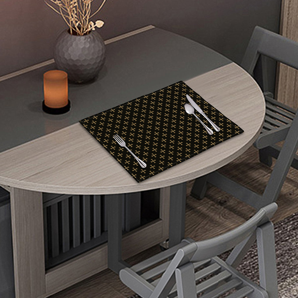 Cross Orthodox Pattern Print Placemat