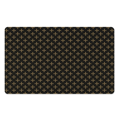Cross Orthodox Pattern Print Polyester Doormat