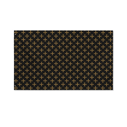 Cross Orthodox Pattern Print Polyester Flag