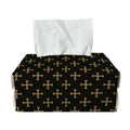 Cross Orthodox Pattern Print Rectangle Tissue Box Cover