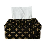 Cross Orthodox Pattern Print Rectangle Tissue Box Cover