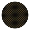 Cross Orthodox Pattern Print Round Floor Mat