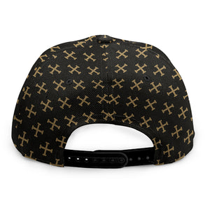 Cross Orthodox Pattern Print Snapback Cap