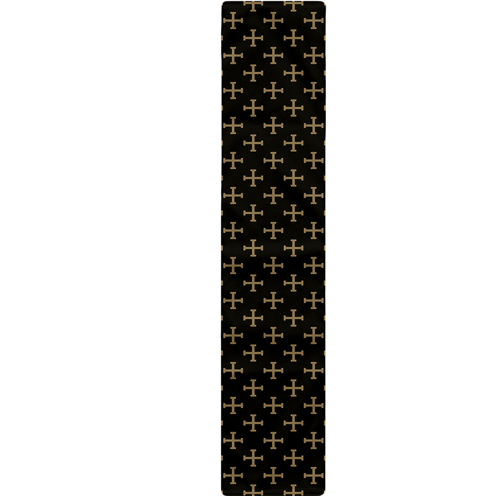 Cross Orthodox Pattern Print Table Runner