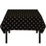 Cross Orthodox Pattern Print Tablecloth