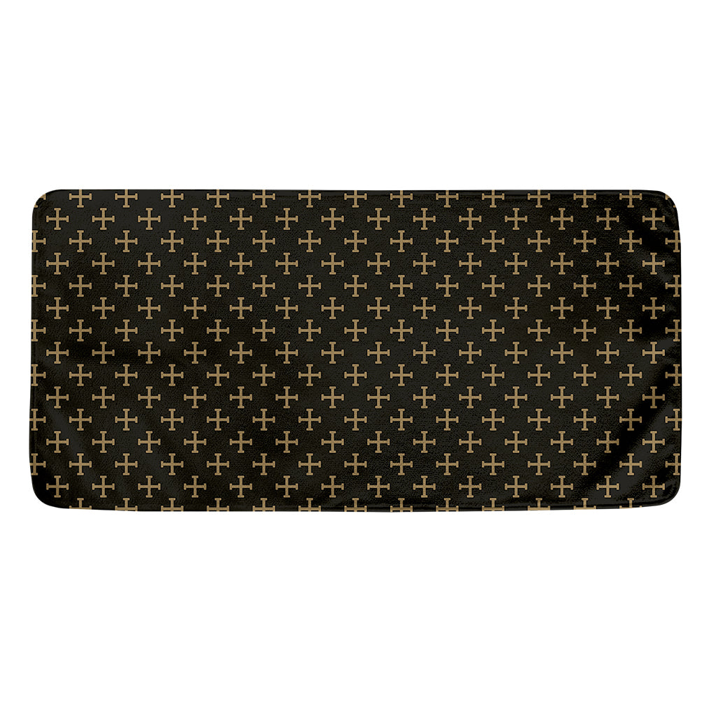 Cross Orthodox Pattern Print Towel