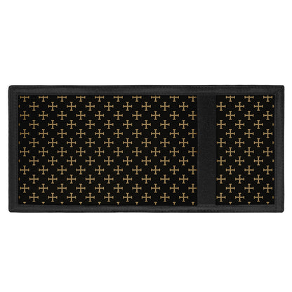 Cross Orthodox Pattern Print Trifold Wallet