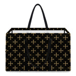 Cross Orthodox Pattern Print Utility Tote Bag