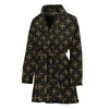 Cross Orthodox Pattern Print Women's Bathrobe