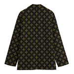 Cross Orthodox Pattern Print Women's Blazer